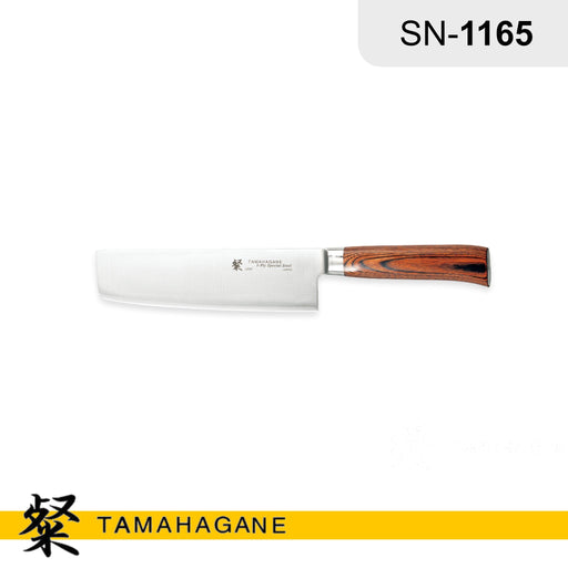 Tamahagane "SAN" Nakiri Knife 180mm (SN-1165) Made in Japan
