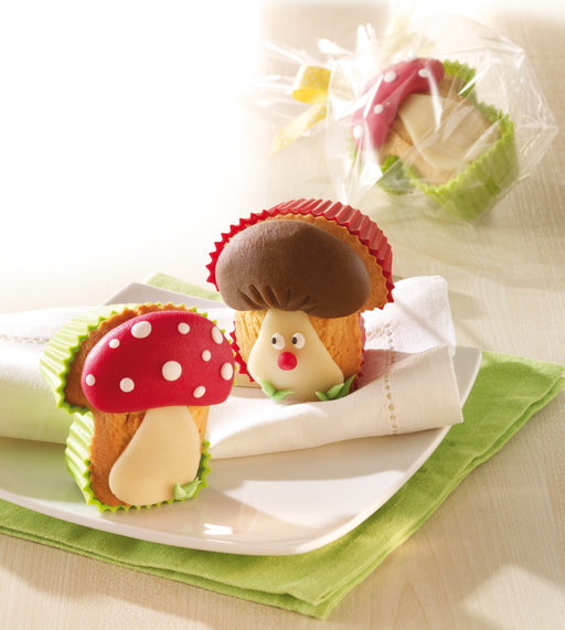 Birkmann Muffin & Dessert Set, Good Luck Mushroom (Silicone)