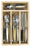 Wooden Box with Laguiole Cutlery Set 24 Pcs - Mirror Finish, Mixed