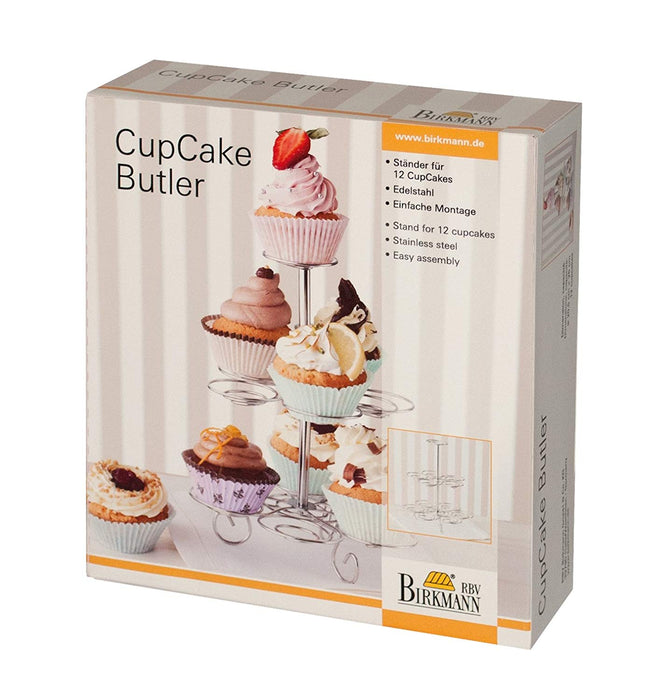 Birkmann Cupcake Stand for 12 Cupcakes (Stainless Steel)
