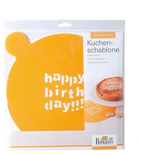 Birkmann Cake & Decoration Stencil (Happy Birthday!)